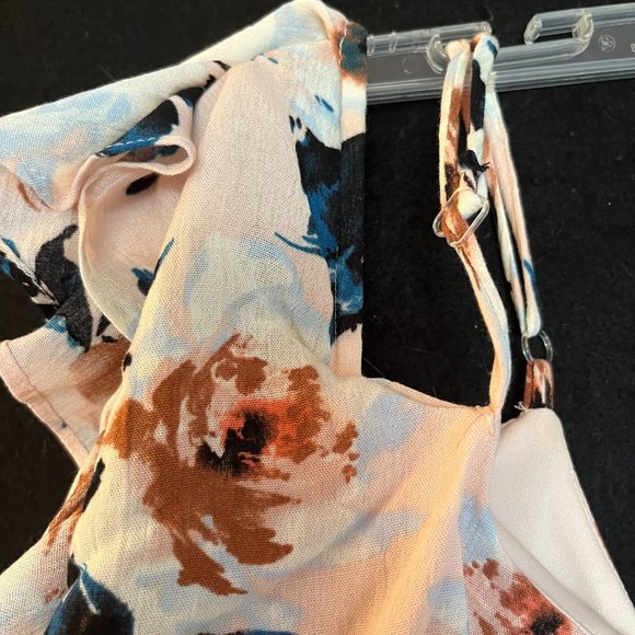 “Gypsies & Moondust’ Floral Adjustable Spaghetti Strap/Cap Sleeve Dress Size XL - Picture 3 of 8